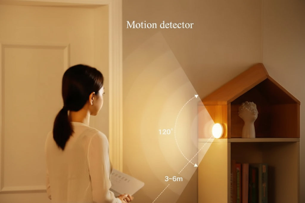 Smart Motion Sensor LED Night Light – Wireless Warm Glow Lamp