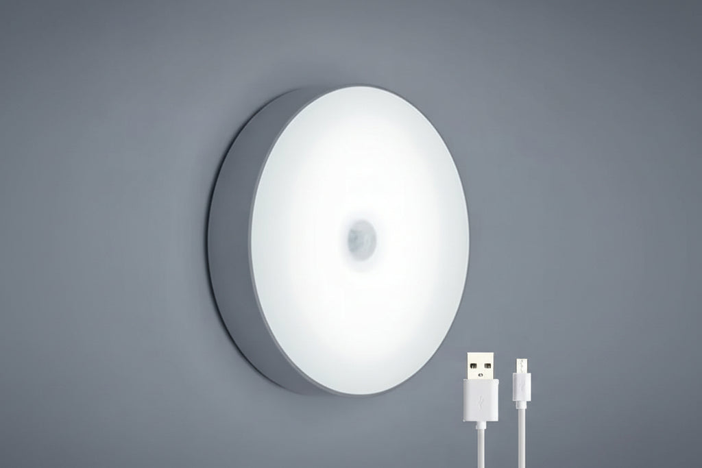 Smart Motion Sensor LED Night Light – Wireless Warm Glow Lamp