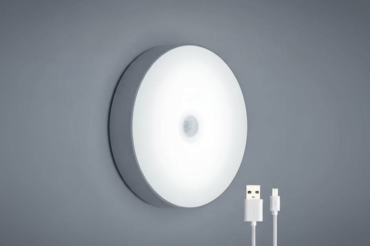 Smart Motion Sensor LED Night Light – Wireless Warm Glow Lamp